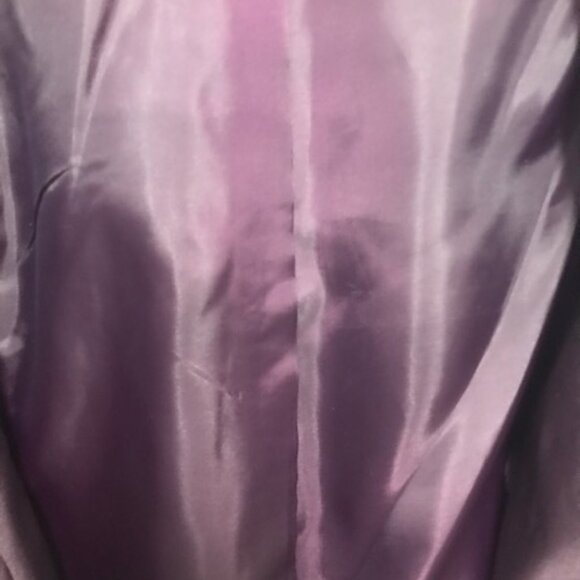 Coldwater Creek Classic Women Velvet Deep  Purple Lined Button Down Jacket - Picture 5 of 6